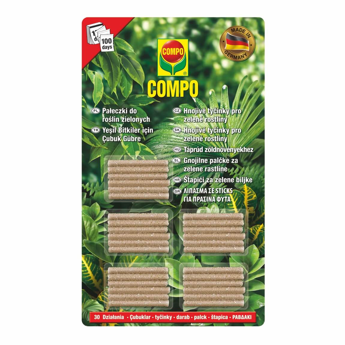 Pałeczki nawozowe do roślin zielonych compo
