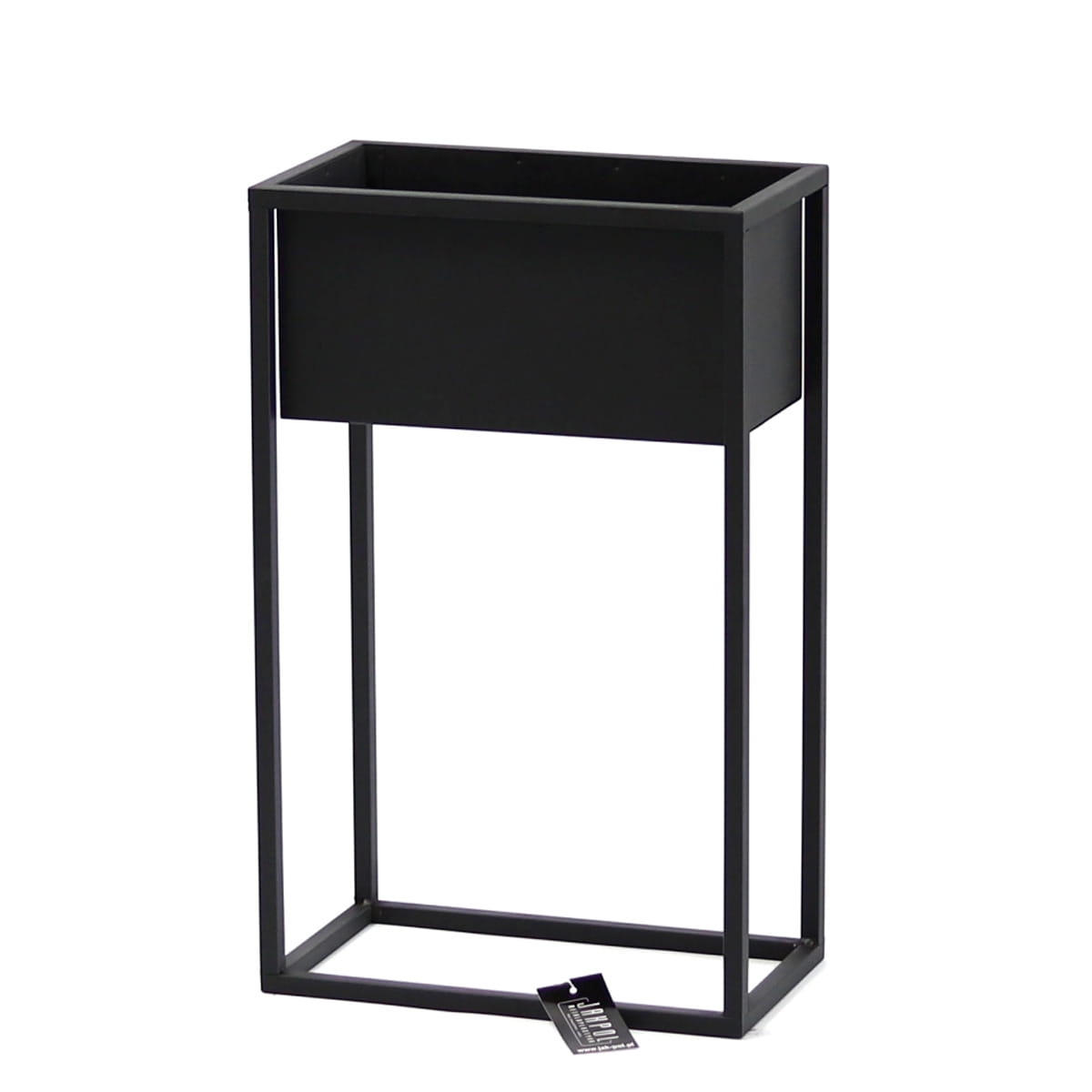 Kwietnik Metalowy Loft Stojak czarny skrzynka JakPol