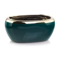 Polnix Doniczka ceramiczna Emerald Owalna zielona