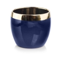 Polnix doniczka ceramiczna Emerald Kula niebieska