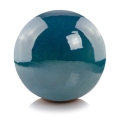 Turkusowa kula ceramiczna szkliwiona do ogrodu i na taras