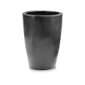 Grafitowa ceramiczna donica szkliwiona w kształcie urny