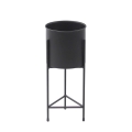 Metalowy Kwietnik Loft Stojak z donicą okrągłą 50cm JakPol