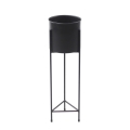 Metalowy Kwietnik Loft Stojak z donicą okrągłą 70cm JakPol