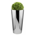 Wysoka stalowa donica Mirror - Cone