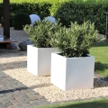Fiberglass donica Cube do ogrodu