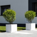 Fiberglass Cube donica biała na taras