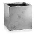 Ceramiczna donica Ecolite classy - Cube srebro