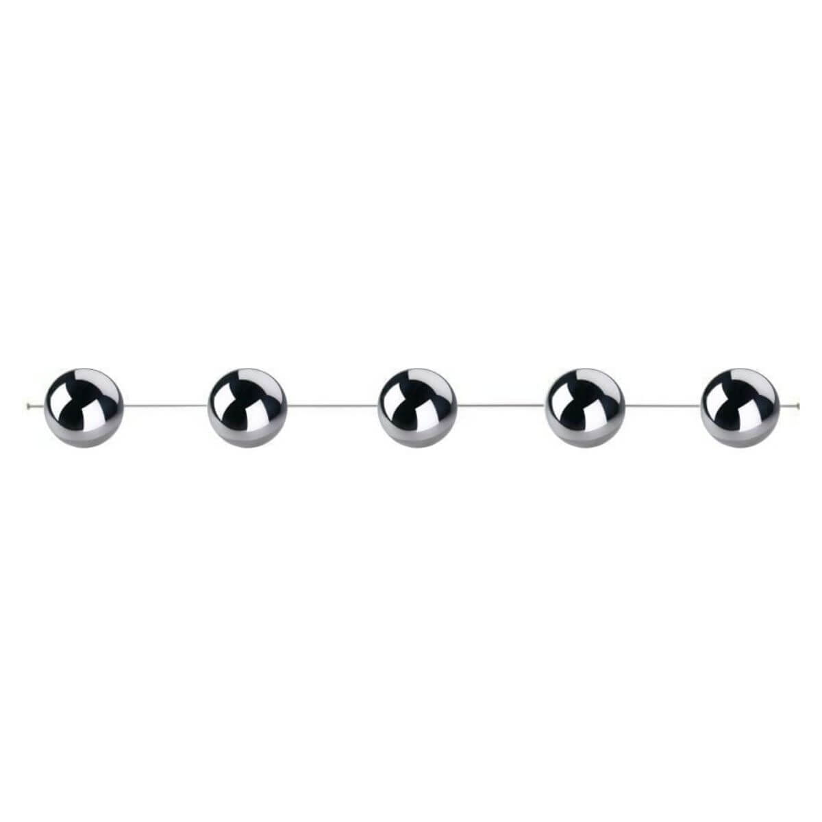 Polnix kule stalowe 5 zawieszek decoball — chrom