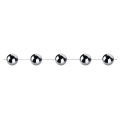 Polnix kule stalowe 5 zawieszek decoball — chrom