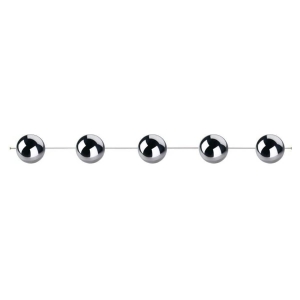 Kule stalowe 5 zawieszek decoball - chrom