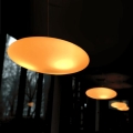 Biała lampa LED wisząca elipsa Micante Ufo barwa ciepła