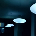 Biała lampa LED wisząca elipsa Micante Ufo barwa chłodna