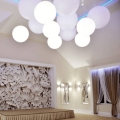 Białe lampy LED wiszące kule białe Micante mBALL