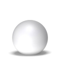 Biała lampa stojąca LED świecąca kula Micante mBALL