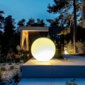 Lampa stojąca LED świecąca kula Micante mBALL - ciepłe podświetlenie