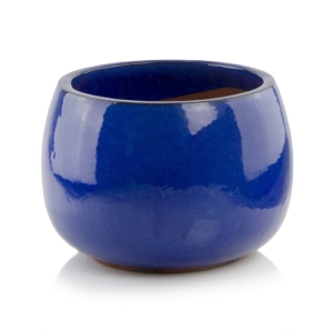Donica ceramiczna szkliwiona - Pękata misa