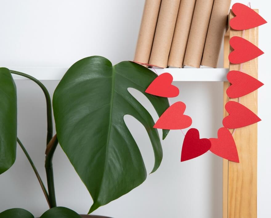 Monstera liść w kształcie serca