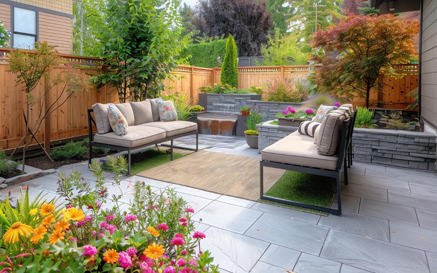 Przytulne patio przydomowe