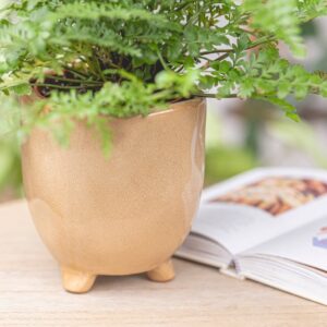Osłonka ceramiczna ATENA na nóżkach z efektem pęknięcia