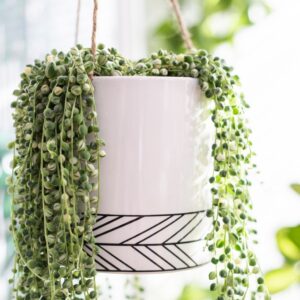 Osłonka wisząca ceramiczna DECO ze wzorem
