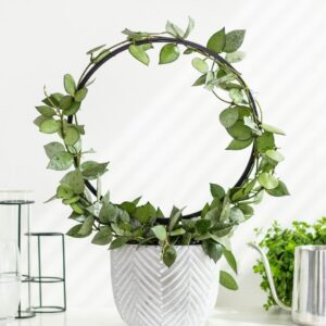 Podpora do roślin pnących OKRĄGŁA L czarna, ⌀26 cm